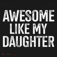 Awesome Like My Daughter For Funny Dad Fathers Day Birthday Visor thumb 3