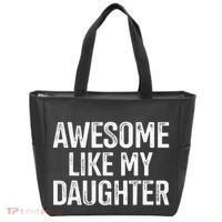 Awesome Like My Daughter For Funny Dad Fathers Day Birthday Tote Bag thumb 0