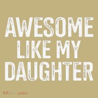 Awesome Like My Daughter For Funny Dad Fathers Day Birthday Mousepad thumb 1