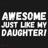 Awesome Like My Daughter Dad Life Father’s Day Dad Humor Cool Dad Proud Dad  Coaster thumb 2