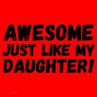 Awesome Like My Daughter Dad Life Father’s Day Dad Humor Cool Dad Proud Dad  Santa Hat thumb 1