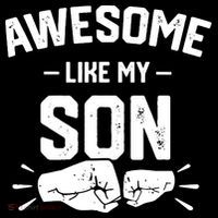 AWESOME LIKE MY SON Funny Father's Day Hoodie thumb 7