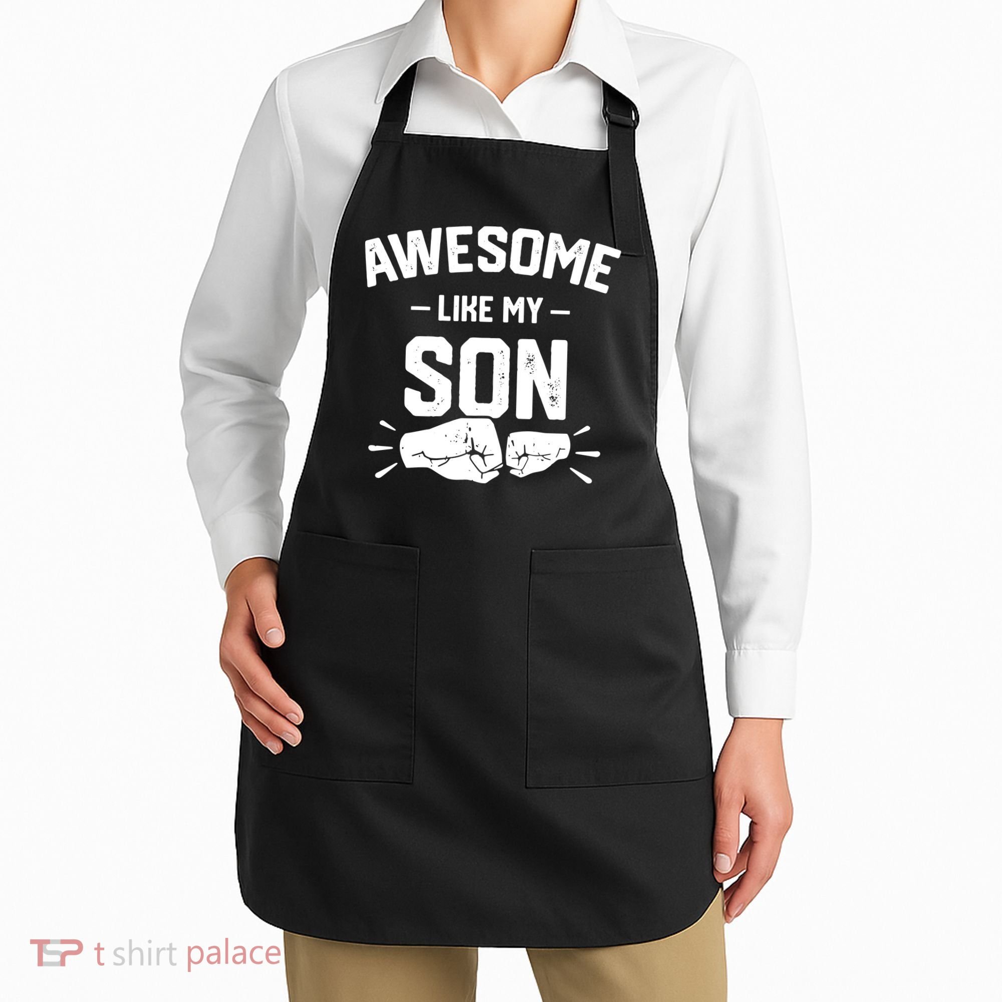 AWESOME LIKE MY SON Funny Father's Day Apron