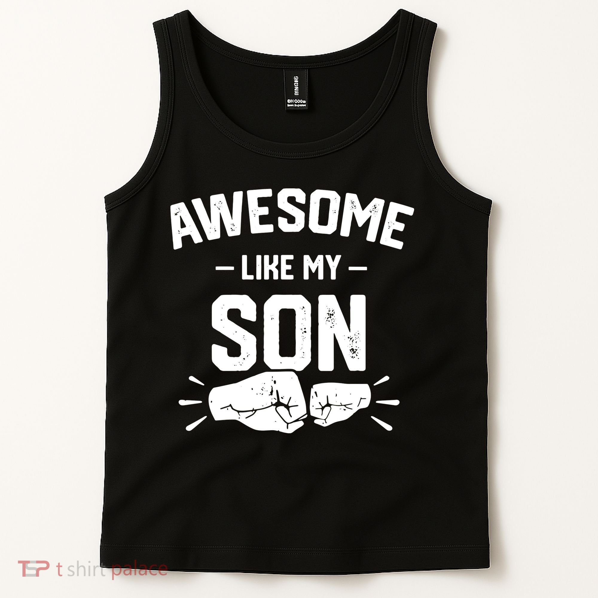 AWESOME LIKE MY SON Funny Father's Day Tank Top