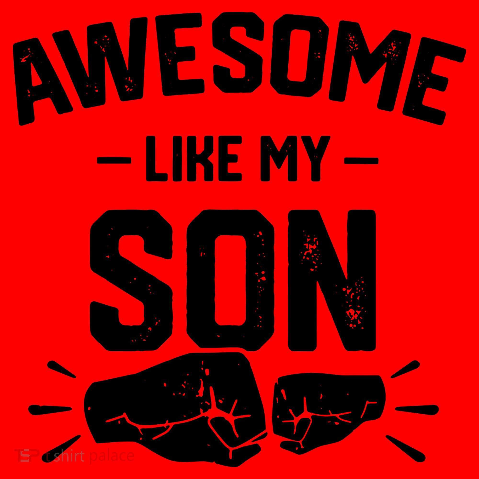 AWESOME LIKE MY SON Funny Father's Day Santa Hat