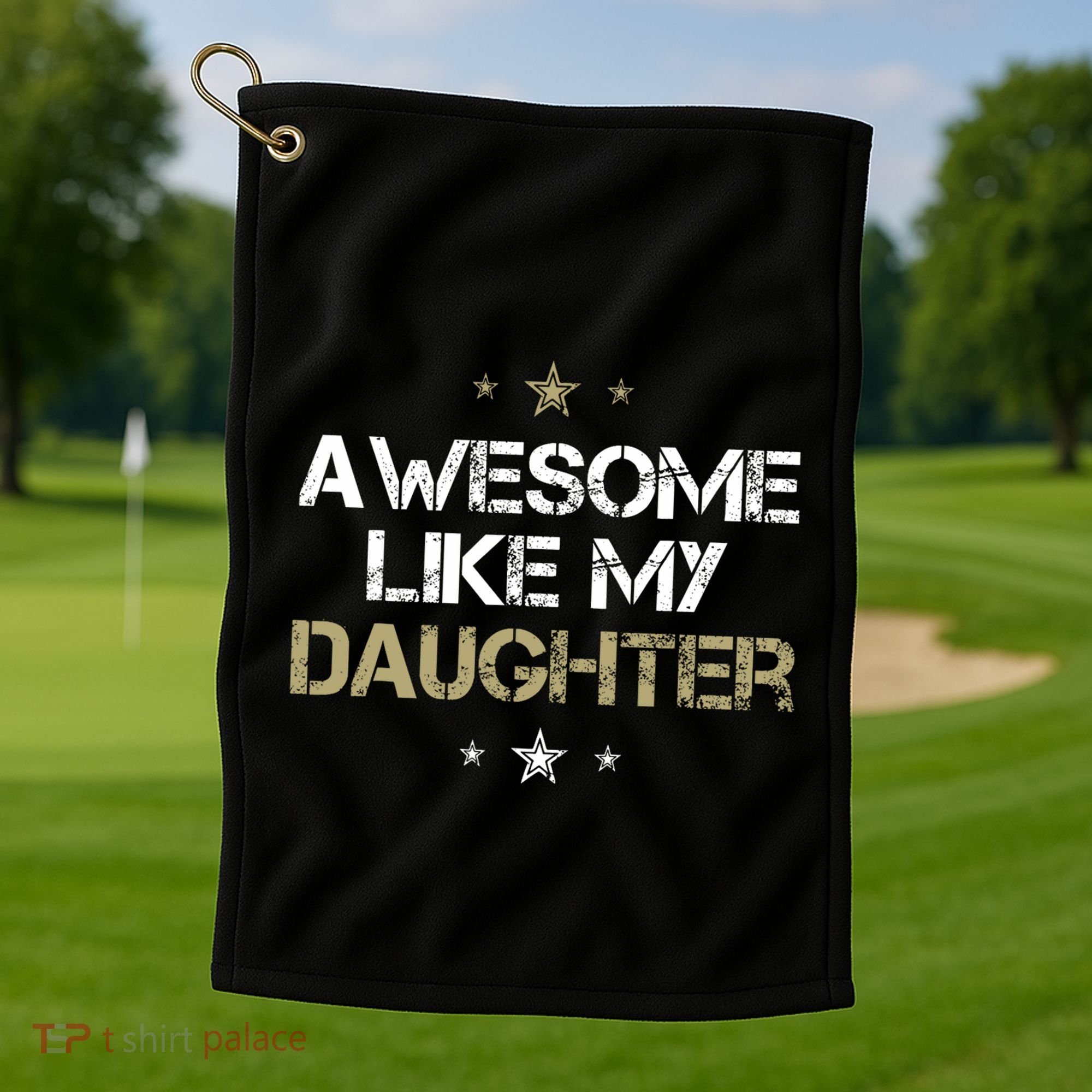 Awesome Like My Daughter Cool Gifts Mom Dad Fathers Day Golf Towel
