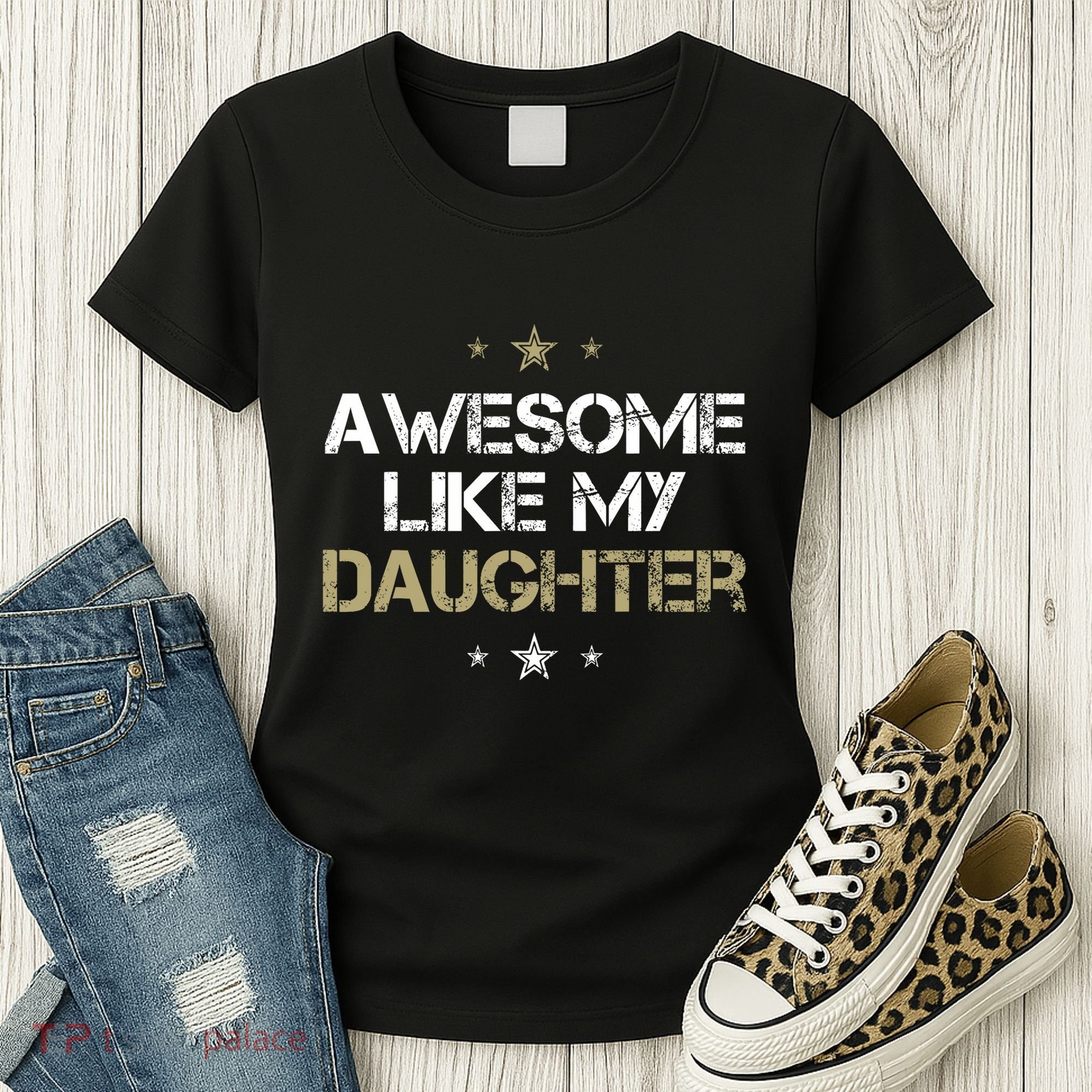 Awesome Like My Daughter Cool Gifts Mom Dad Fathers Day Women's T-Shirt