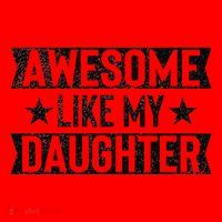Awesome Like My Daughter Gifts Man Funny Fathers Day Dad Santa Hat thumb 1