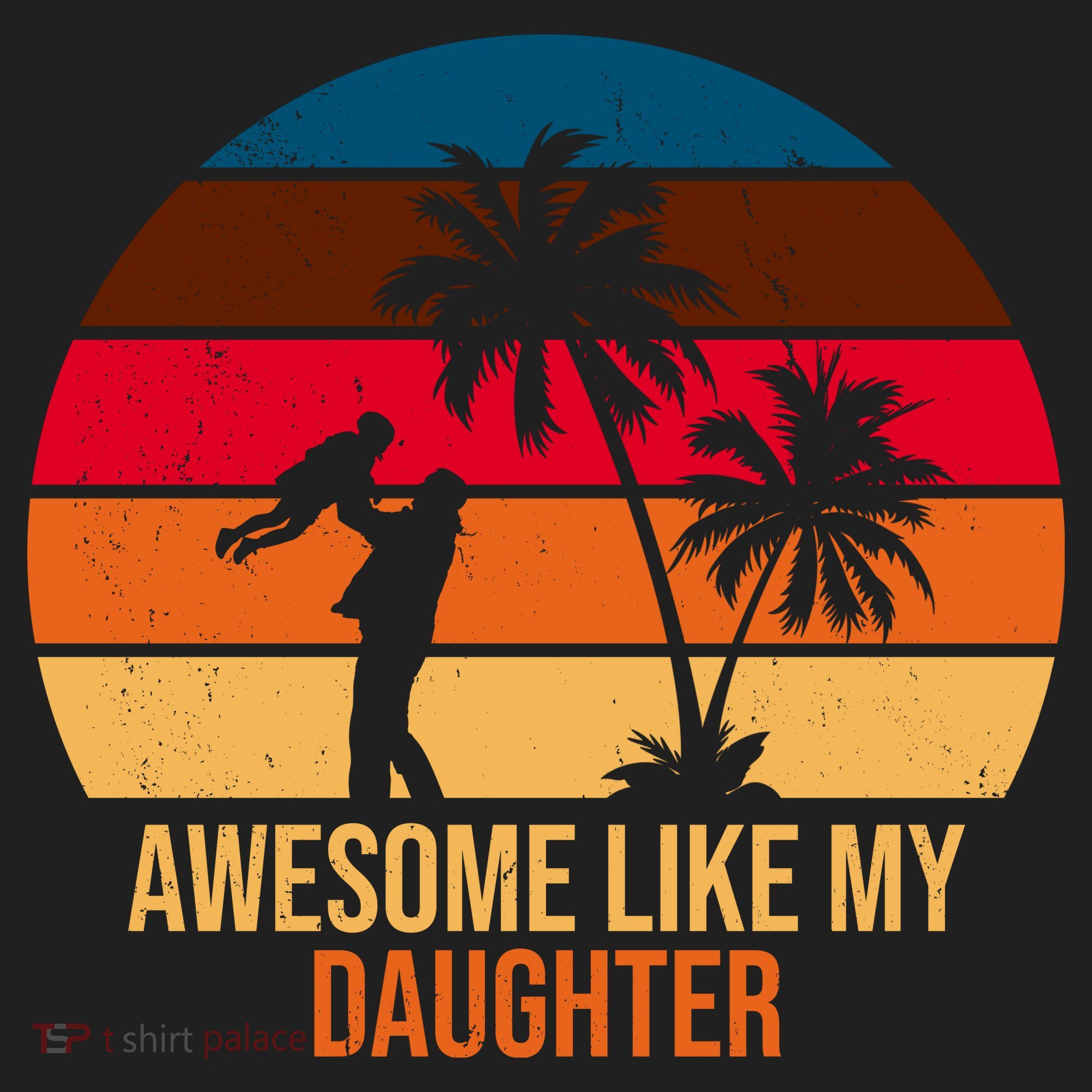 Awesome Like My Daughter Sunset Gift For Dad Women's Sweatshirt