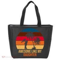 Awesome Like My Daughter Sunset Gift For Dad Tote Bag thumb 0