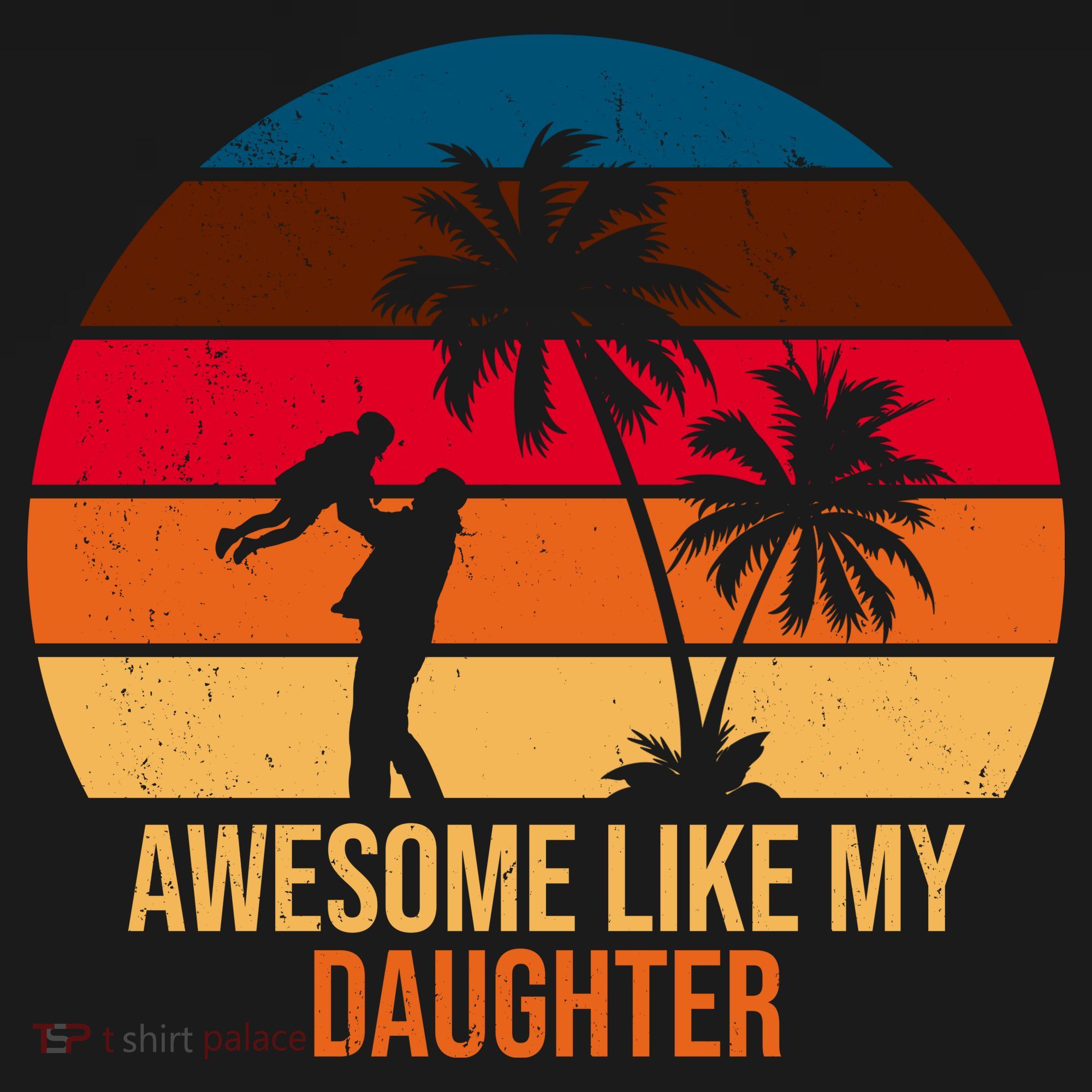 Awesome Like My Daughter Sunset Gift For Dad Tote Bag