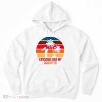 Awesome Like My Daughter Sunset Gift For Dad Hoodie thumb 0