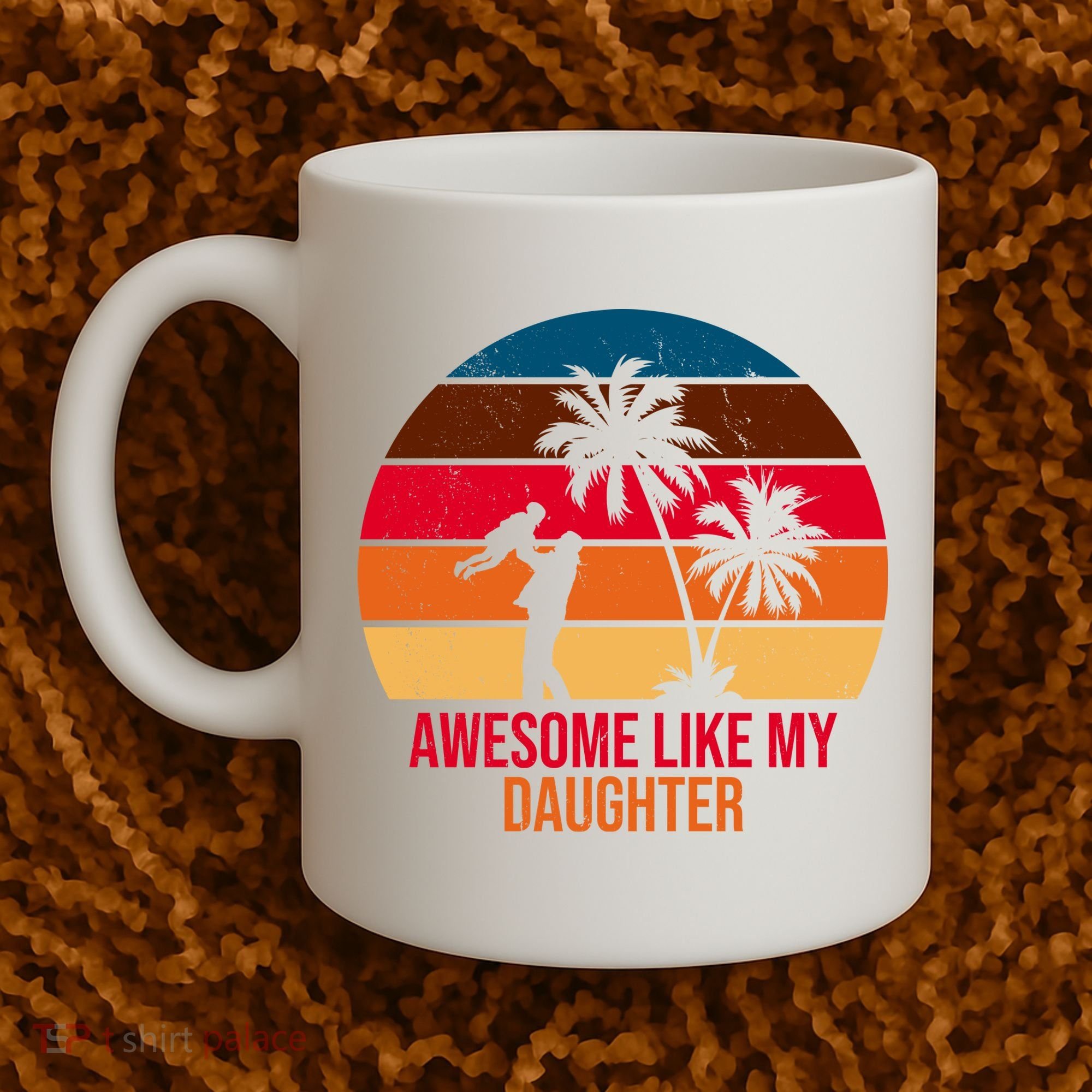 Awesome Like My Daughter Sunset Gift For Dad Coffee Mug
