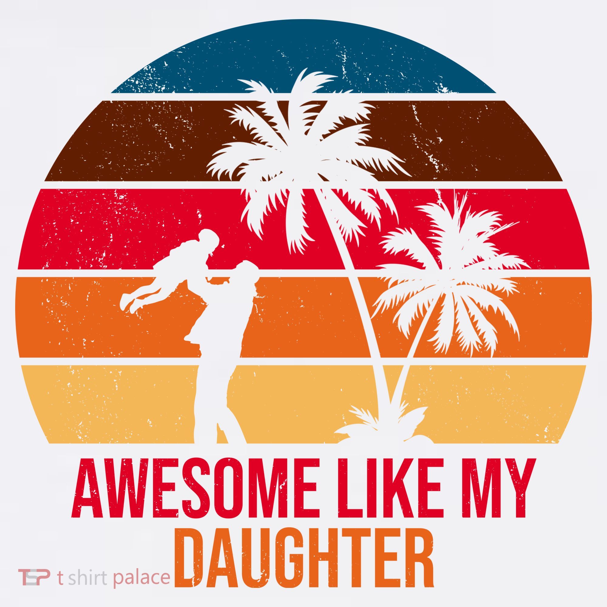 Awesome Like My Daughter Sunset Gift For Dad Beanie