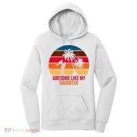 Awesome Like My Daughter Sunset Gift For Dad Women's Hoodie thumb 0