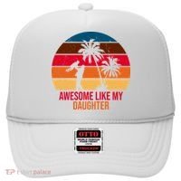 Awesome Like My Daughter Sunset Gift For Dad Hat thumb 0
