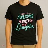 Awesome Like My Daughter Cute Mom Mothers Day T-Shirt thumb 3