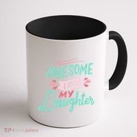 Awesome Like My Daughter Cute Mom Mothers Day Coffee Mug thumb 1