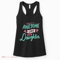 Awesome Like My Daughter Cute Mom Mothers Day Women's Tank Top thumb 0