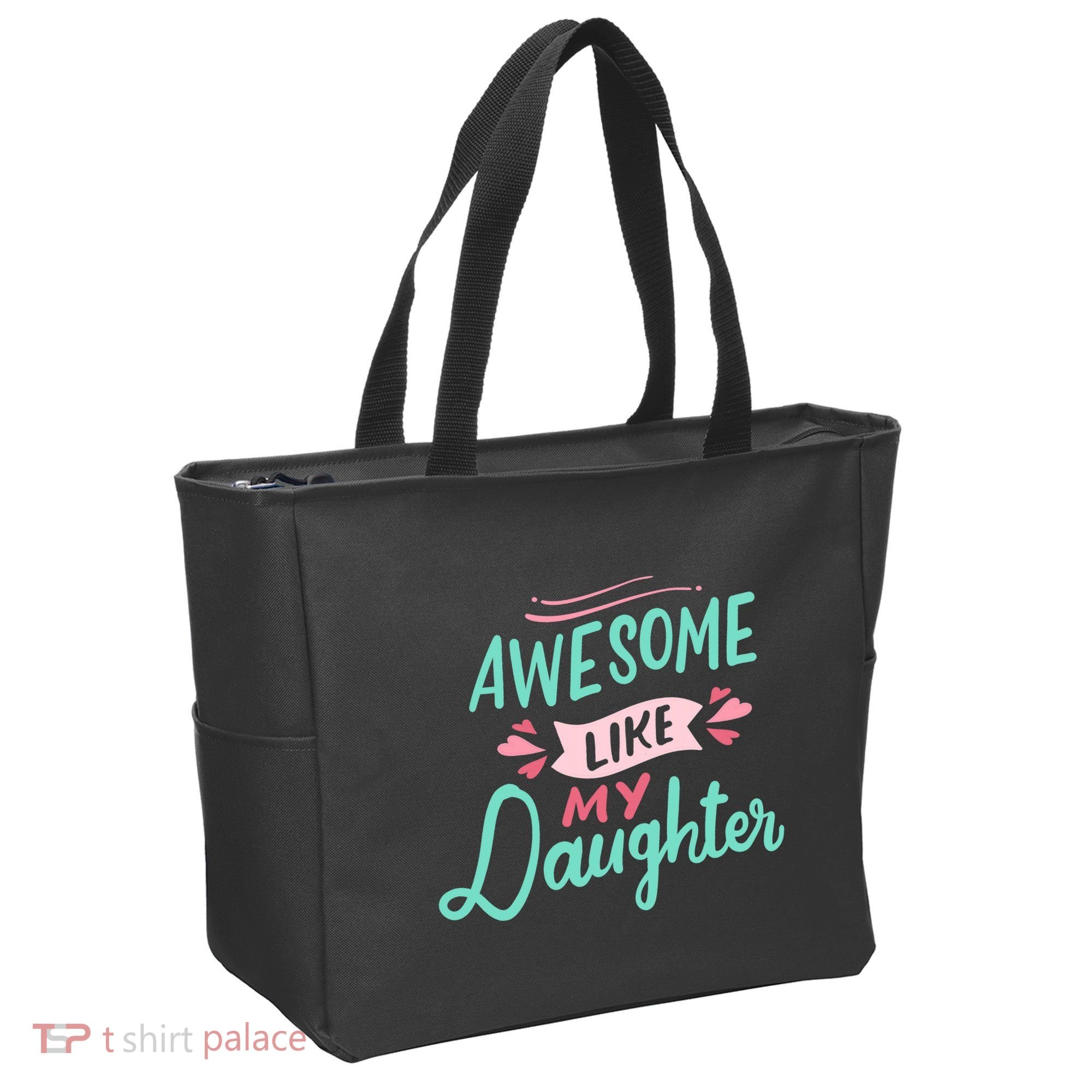 Awesome Like My Daughter Cute Mom Mothers Day Tote Bag