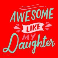 Awesome Like My Daughter Cute Mom Mothers Day Santa Hat thumb 1