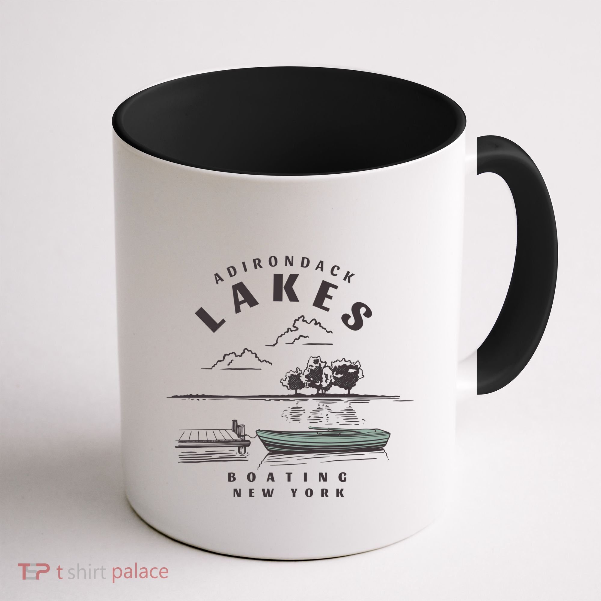 Adirondack Lakes Ny Boating Great Gift Coffee Mug