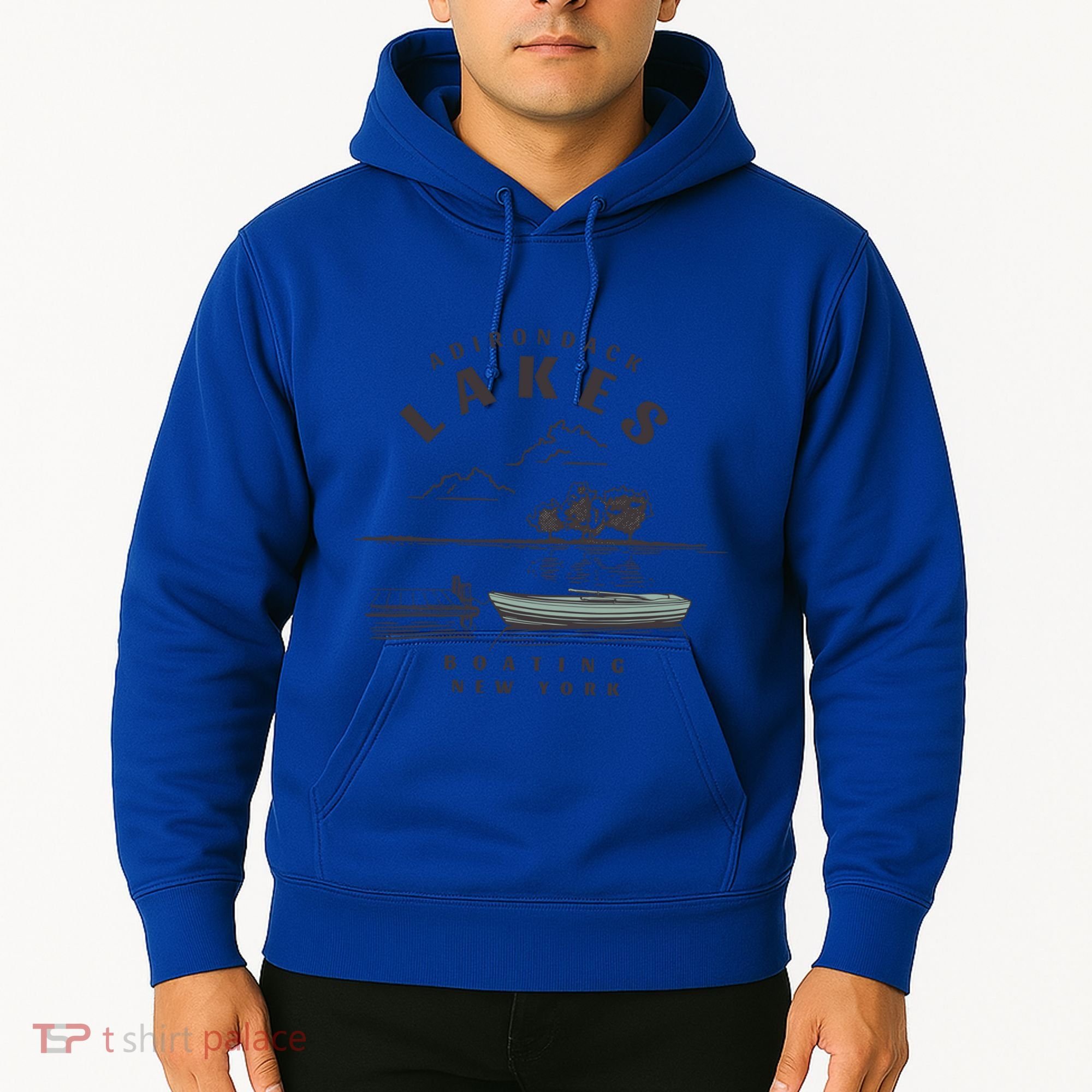 Adirondack Lakes Ny Boating Great Gift Hoodie