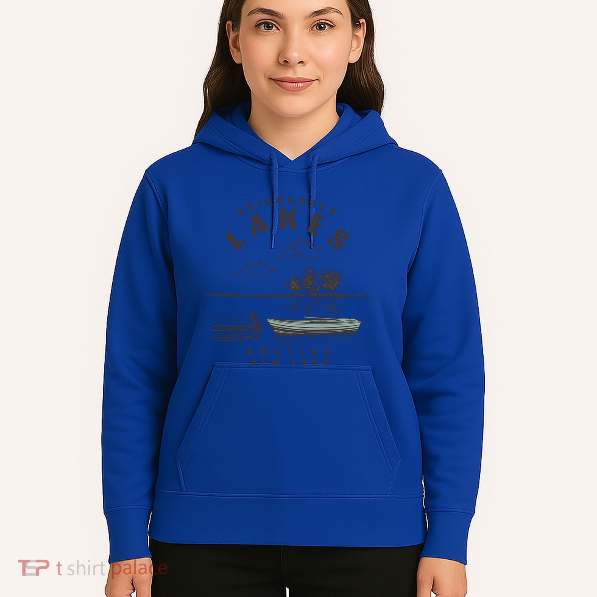 Adirondack Lakes Ny Boating Great Gift Hoodie