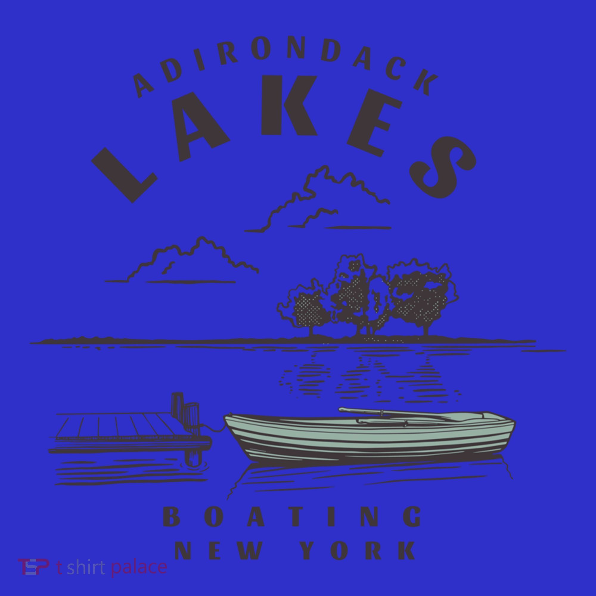Adirondack Lakes Ny Boating Great Gift Long Sleeve Shirt