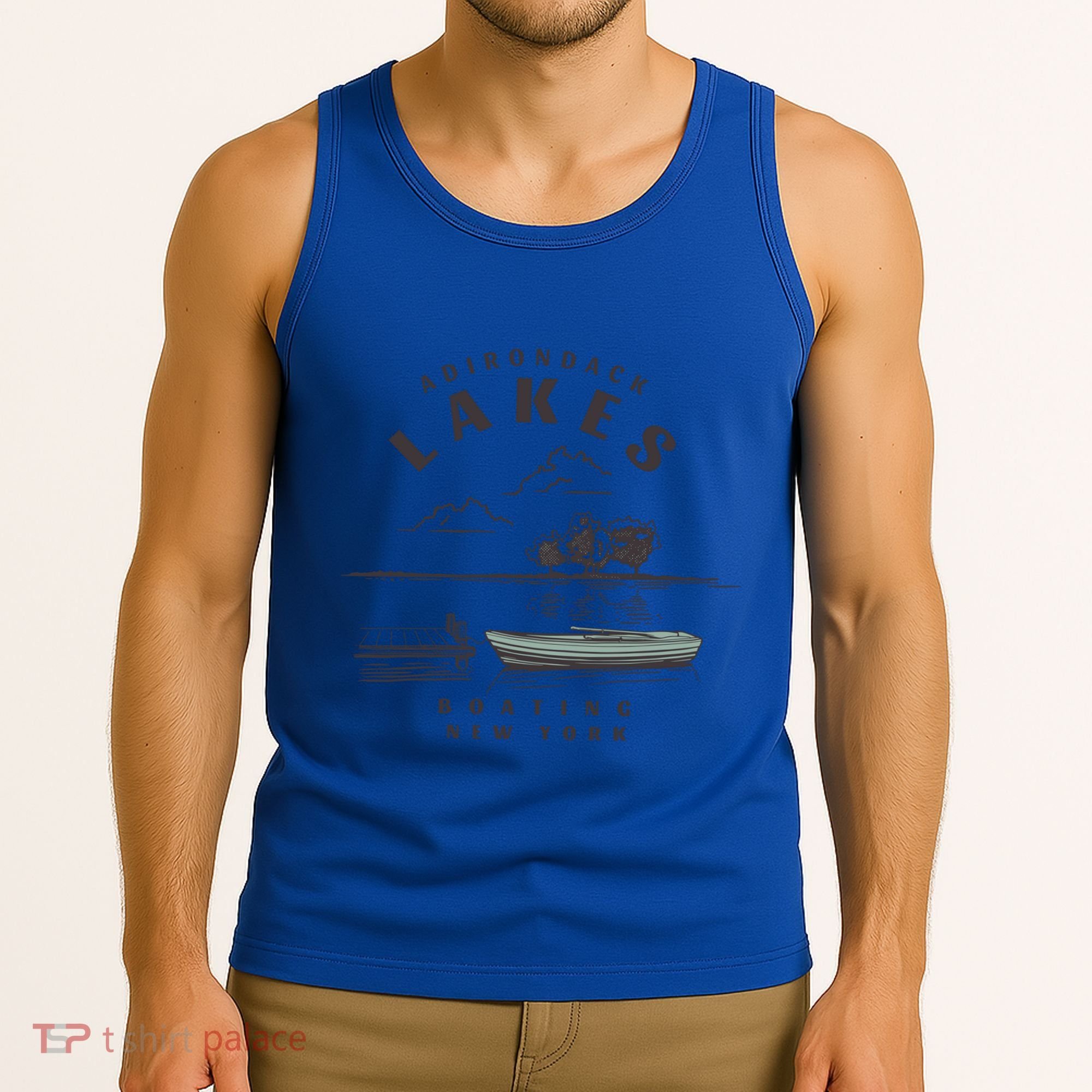 Adirondack Lakes Ny Boating Great Gift Tank Top