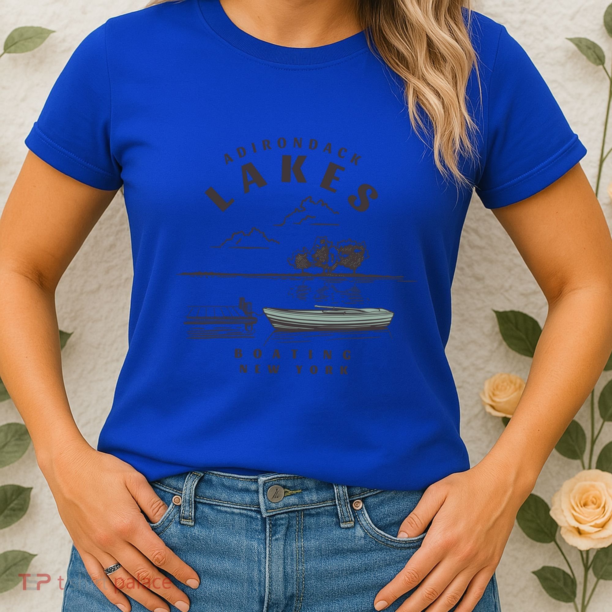 Adirondack Lakes Ny Boating Great Gift Women's T-Shirt