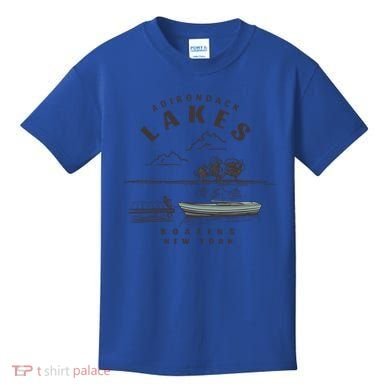 Adirondack Lakes Ny Boating Great Gift Kids T-Shirt