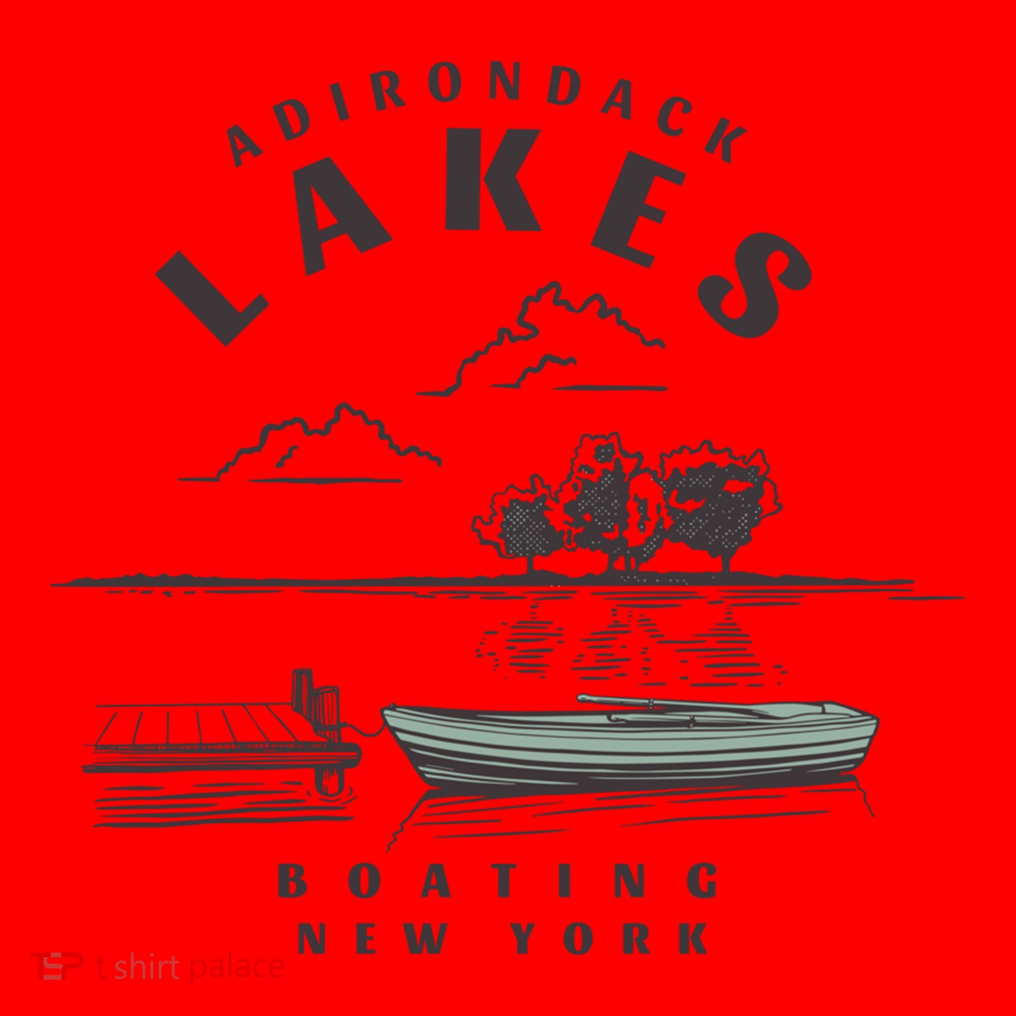 Adirondack Lakes Ny Boating Great Gift Santa Hat
