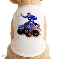 Abraham Liconln On A Monster Truck Doggie Tank thumb 0