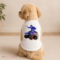 Abraham Liconln On A Monster Truck Doggie Tank thumb 2