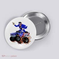 Abraham Liconln On A Monster Truck Button thumb 0