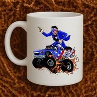 Abraham Liconln On A Monster Truck Coffee Mug thumb 2