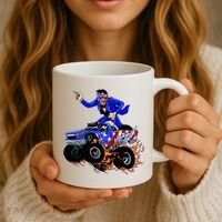 Abraham Liconln On A Monster Truck Coffee Mug thumb 3