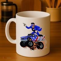 Abraham Liconln On A Monster Truck Coffee Mug thumb 4