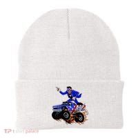 Abraham Liconln On A Monster Truck Beanie thumb 0