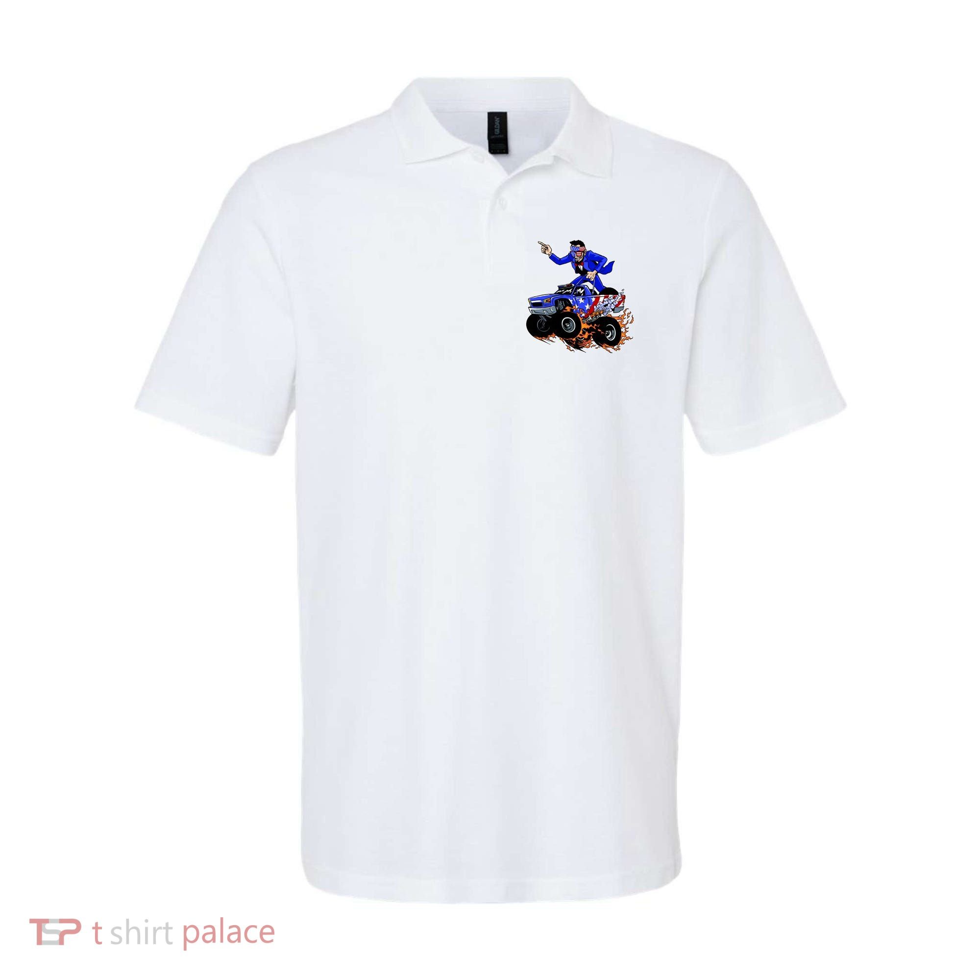 Abraham Liconln On A Monster Truck Polo