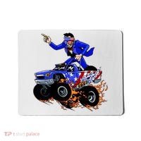 Abraham Liconln On A Monster Truck Mousepad thumb 0