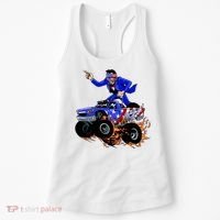 Abraham Liconln On A Monster Truck Women's Tank Top thumb 0