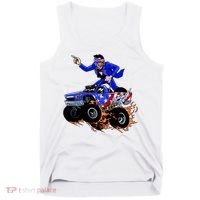 Abraham Liconln On A Monster Truck Tank Top thumb 0