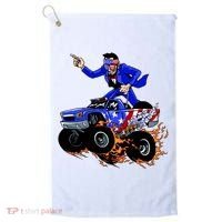 Abraham Liconln On A Monster Truck Golf Towel thumb 0