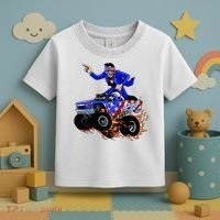 Abraham Liconln On A Monster Truck Toddler T-Shirt thumb 3