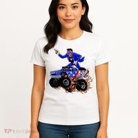 Abraham Liconln On A Monster Truck Women's T-Shirt thumb 4