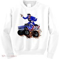 Abraham Liconln On A Monster Truck Kids Sweatshirt thumb 0