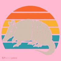Animal Lover Outdoors Wild Nature Wildlife Retro Armadillo Coaster thumb 2