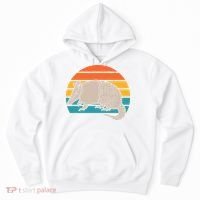 Animal Lover Outdoors Wild Nature Wildlife Retro Armadillo Hoodie thumb 0